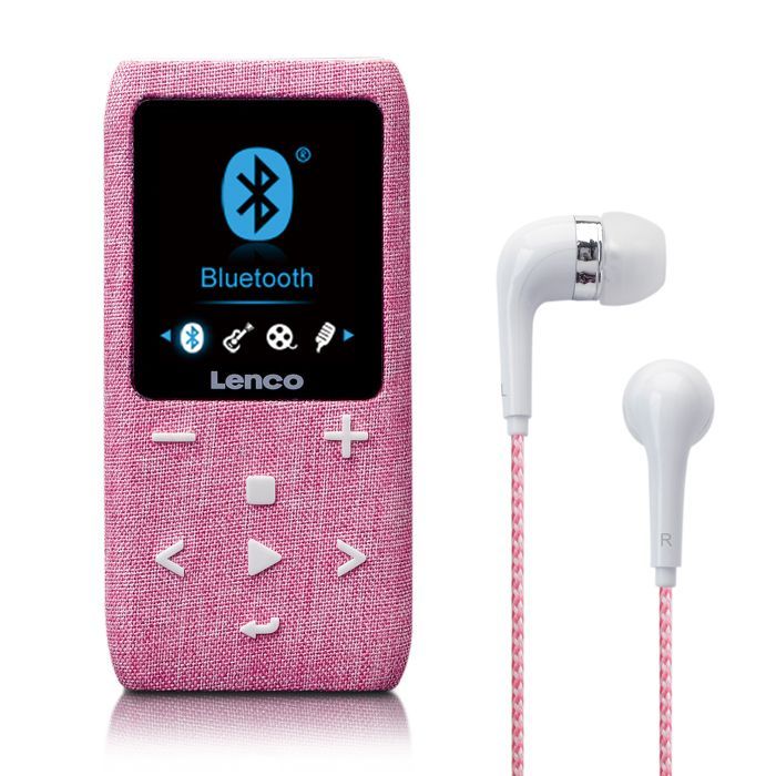 Lettore MP3/MP4 Lenco Xemio-861PK con Bluetooth® e slot per scheda micro SD da 8 GB - Rosa