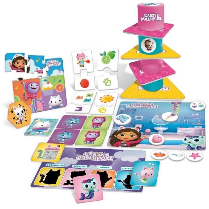 Educational Collection - LISCIANI - Gabby's Dollhouse - Variety of Games - Logic and Imagination - Dollhouse Theme