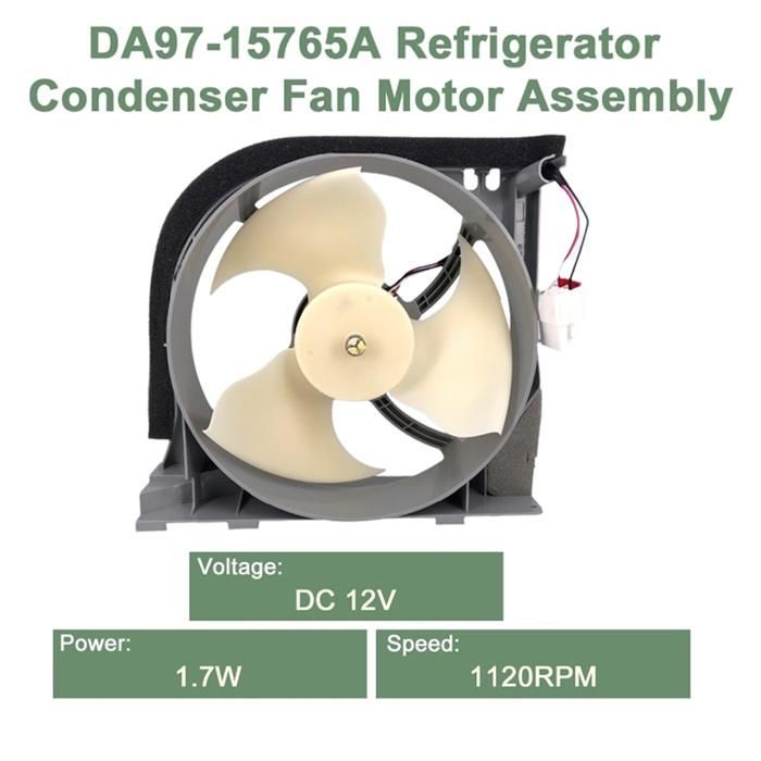 DA97-15765A DA31-00340A Conjunto de motor de ventilador de condensador para refrigerador Samsung DA97-12842A, DA31-00278C DC