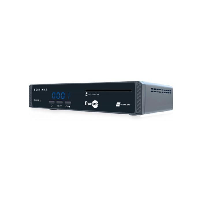 Satellite Receiver Recorder - Sirius - 3 HD - FRANSAT - Recording - High Definition - Black