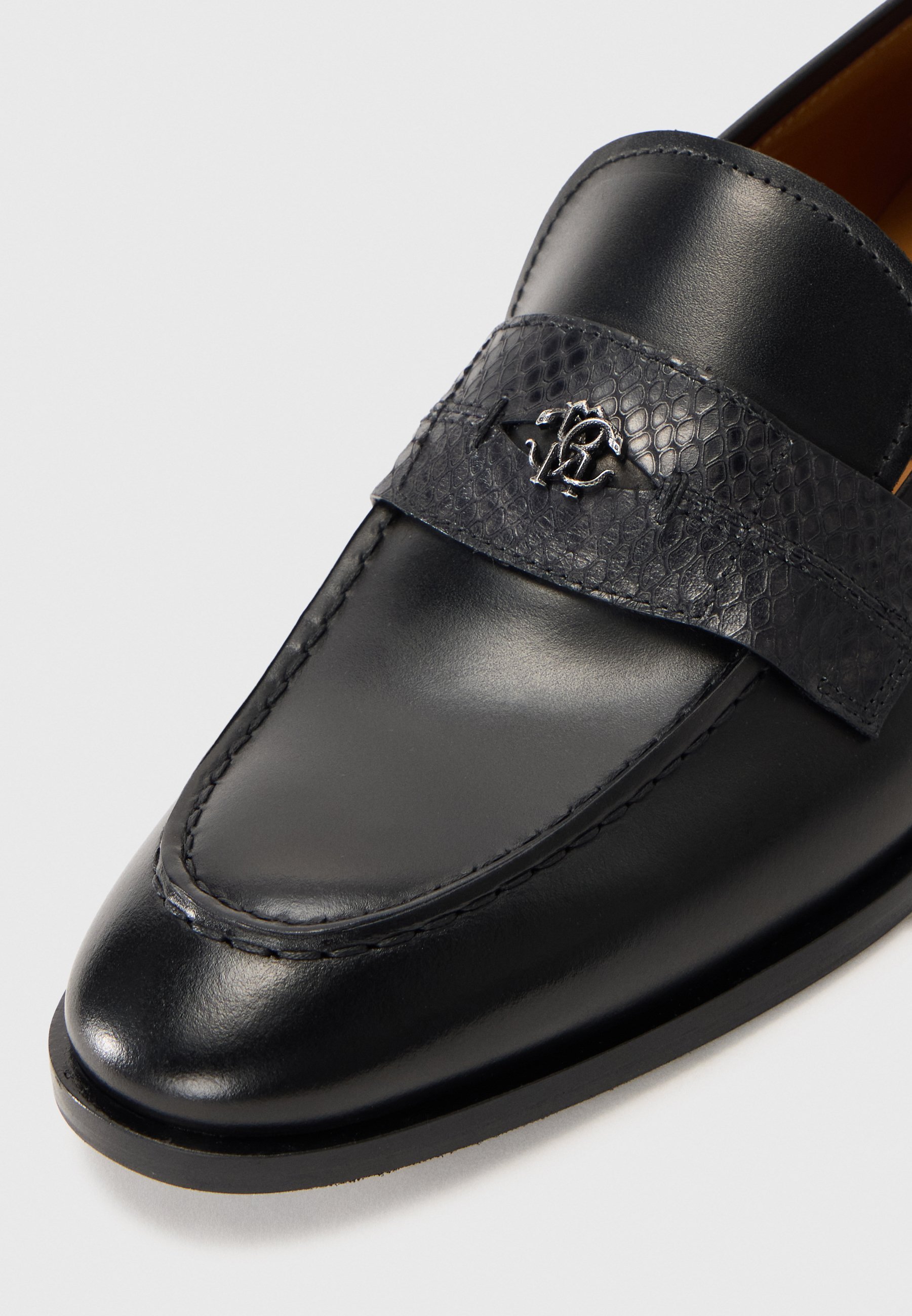 Roberto Cavalli DANIEL METAL - Instappers - zwart/donkergrijs