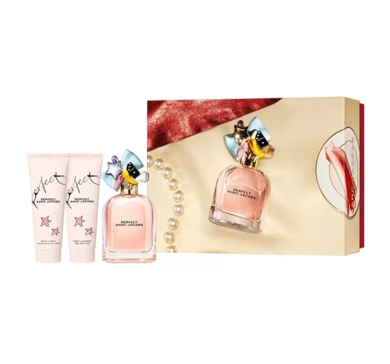Marc Jacobs Perfect woda perfumowana spray 100 ml   balsam do ciała 75 ml   żel pod prysznic 75 ml
