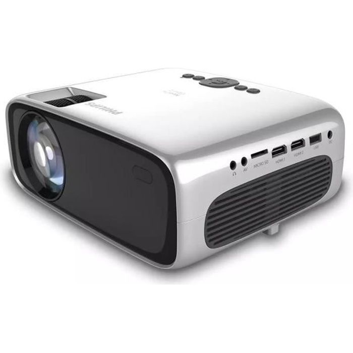 PHILIPS NeoPix Ultra 2+ NPX645 Projector - FHD - Android TV, Chromecast - Bluetooth, WiFi - White