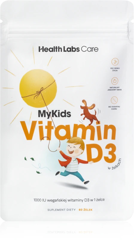 Health Labs Care MyKids Vitamin D3 prehransko dopolnilo mehke žvečljive kapsule z vitaminom D