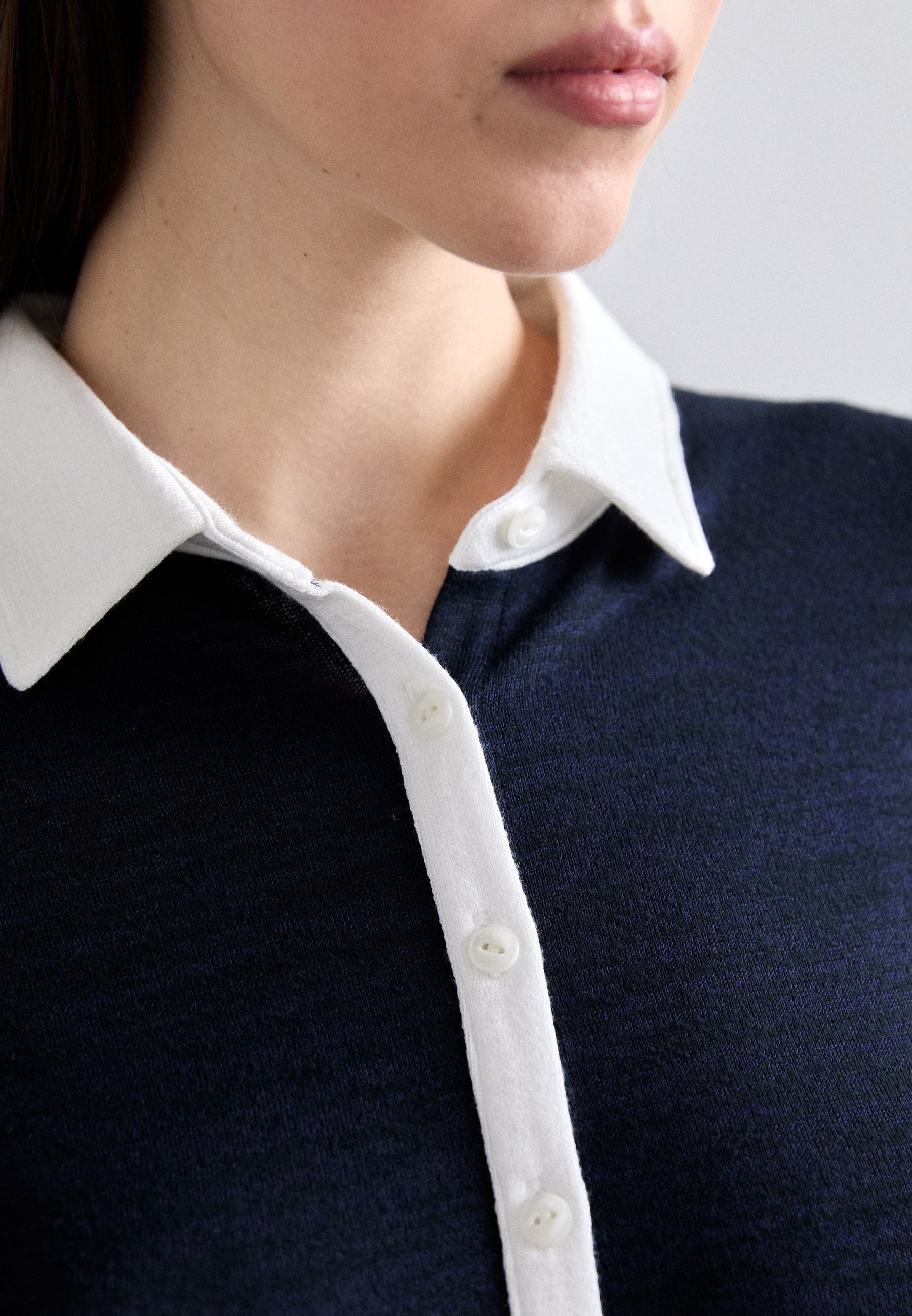 rag & bone THE BUTTON - Koszulka polo - ciemnoniebieska