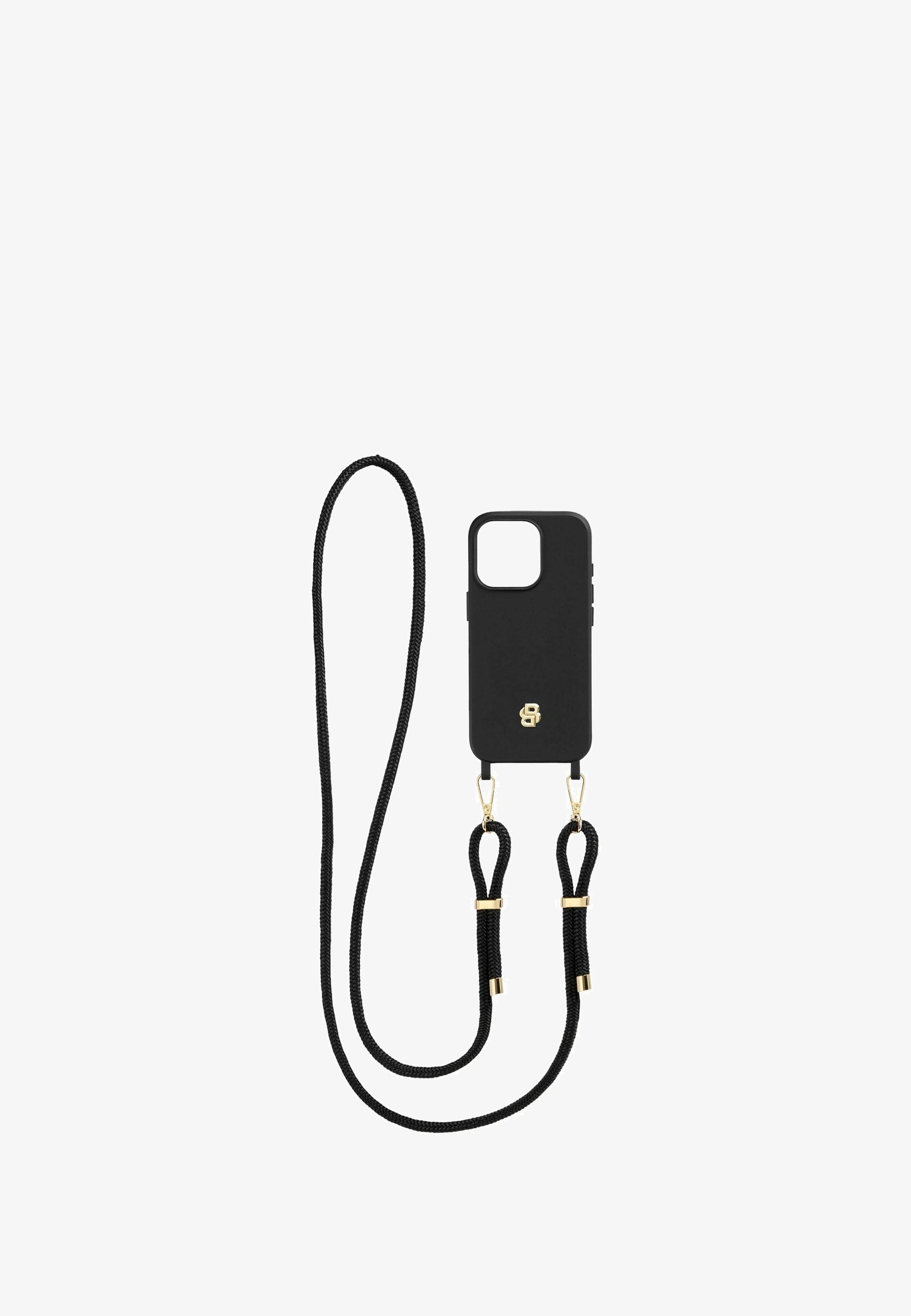 BOSS DOUBLE VOOR IPHONE 16 PRO - Telefoonhoesje - zwart/goud