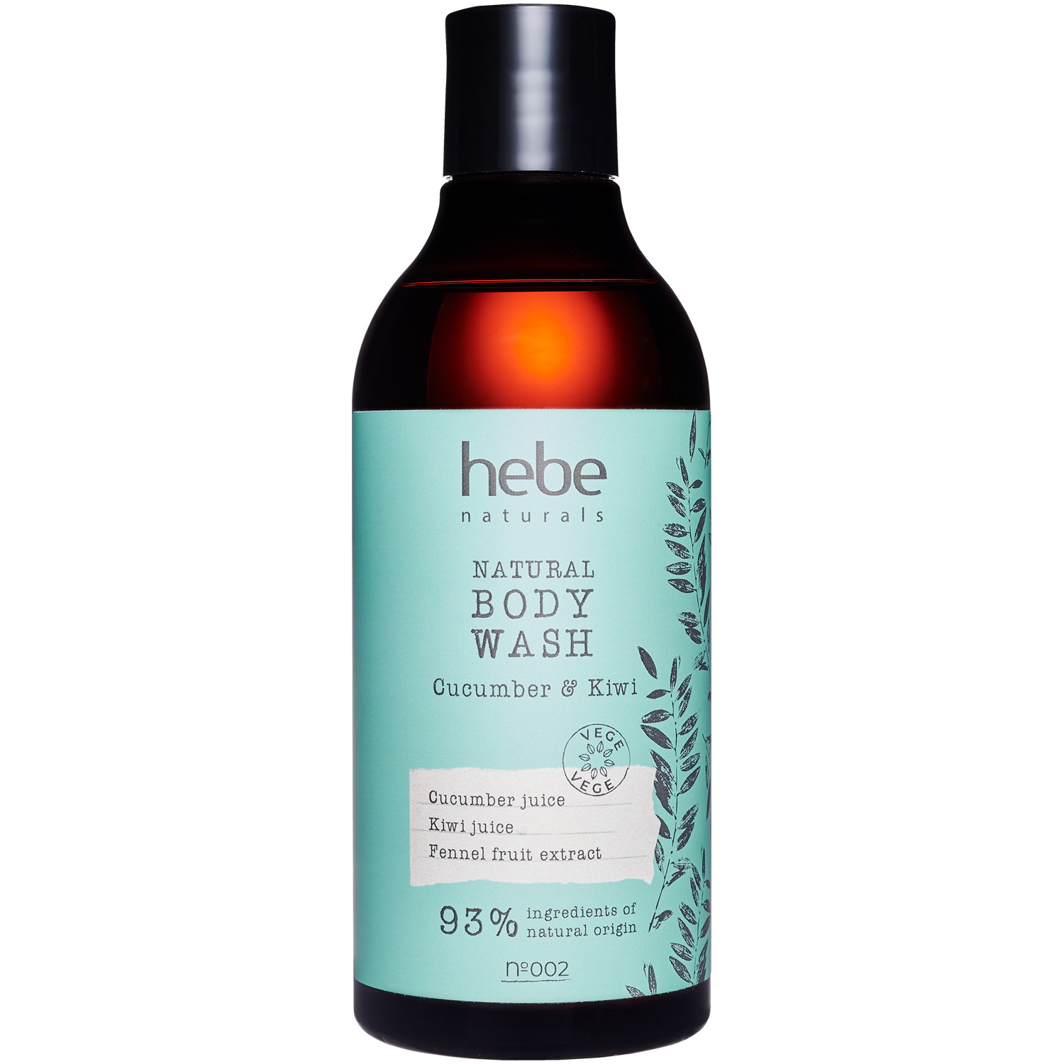 Hebe Naturals Naturlig Duschkräm Gurka & Kiwi