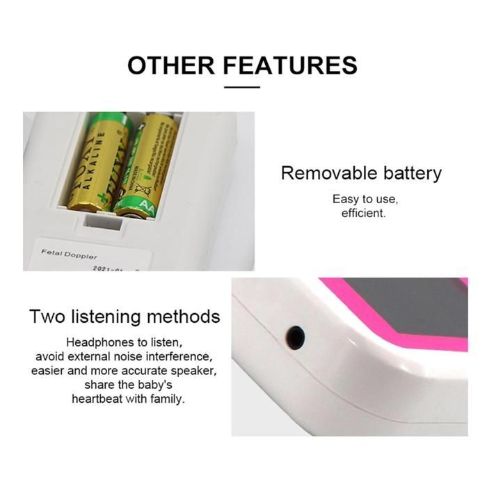 Fetal Heart Rate Monitor — Fetal Doppler Pregnancy, Home Heart Rate Monitor for Pregnant Women