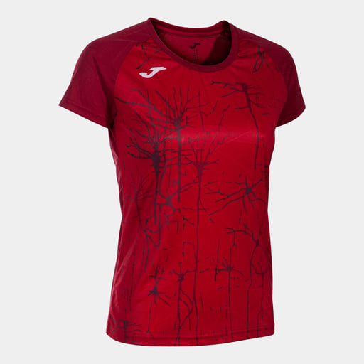  Camiseta Joma Elite IX de manga curta vermelha