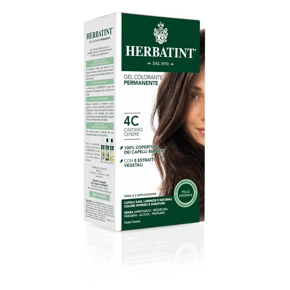 HERBATINT Herbatint Coloration Permanente Gel Cheveux Châtain Cendré 4C 150 ml