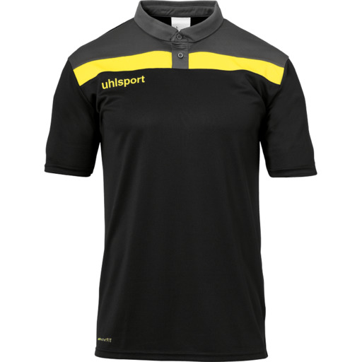  Camisa Pólo Offense 23 Preto/antracita/lima Amar Uhlsport