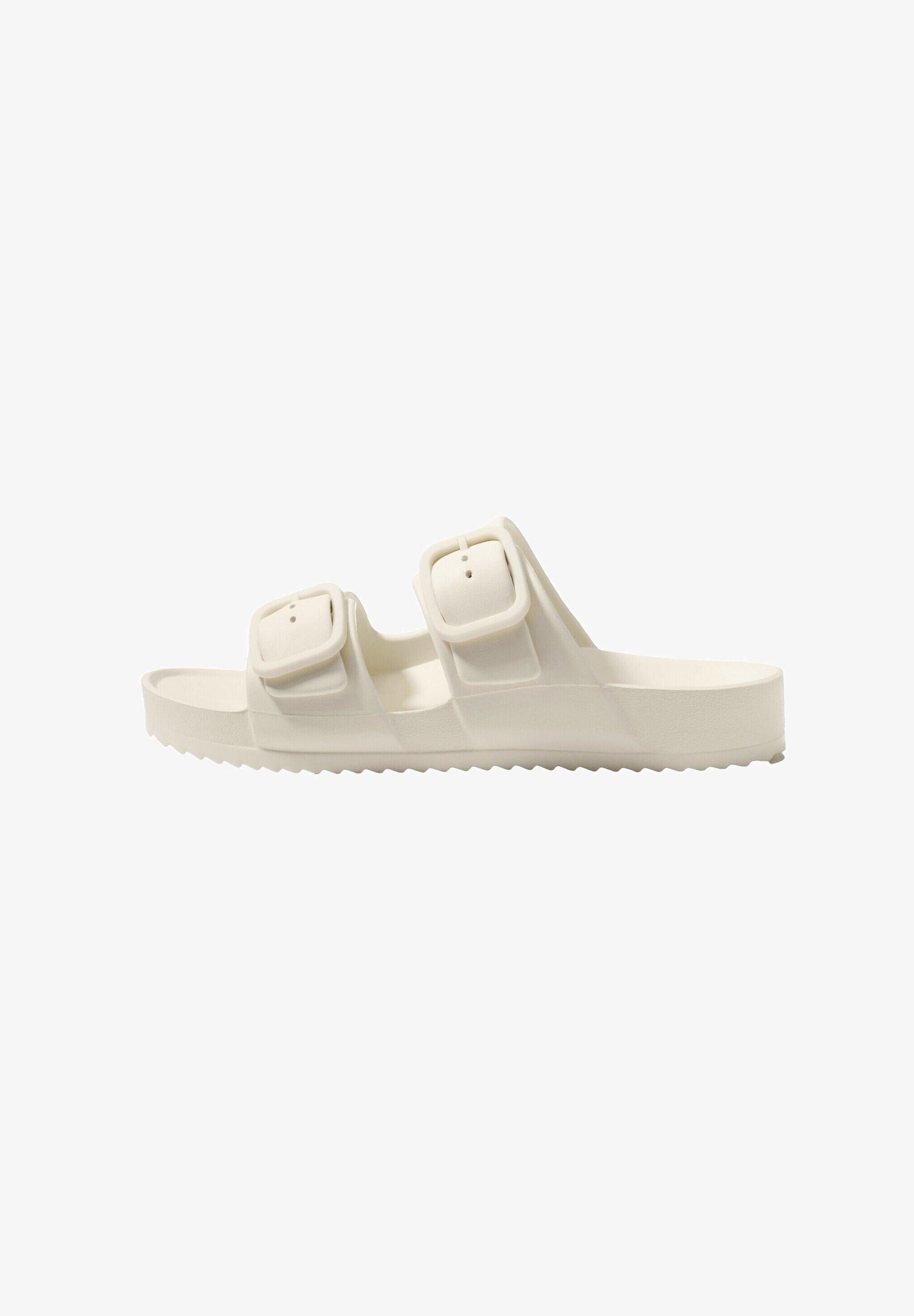 OYSHO BUCKLED - Zwembadglijbanen - wit