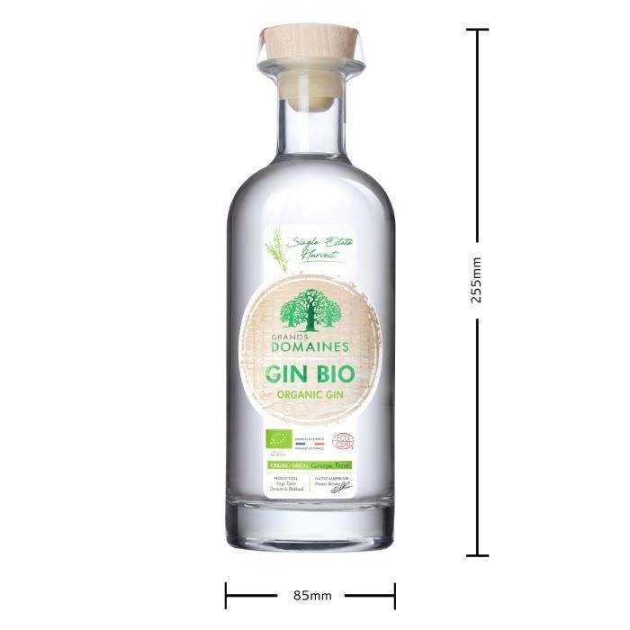Grands Domaines Gin BIO - bouteille 70 cl 40°