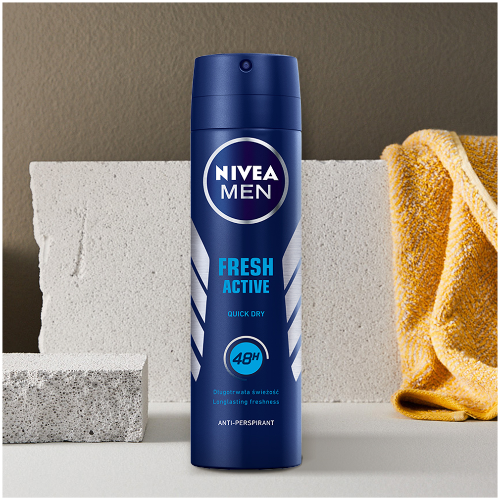Nivea Men Antiperspirant Spray 150ml Fresh Active Men