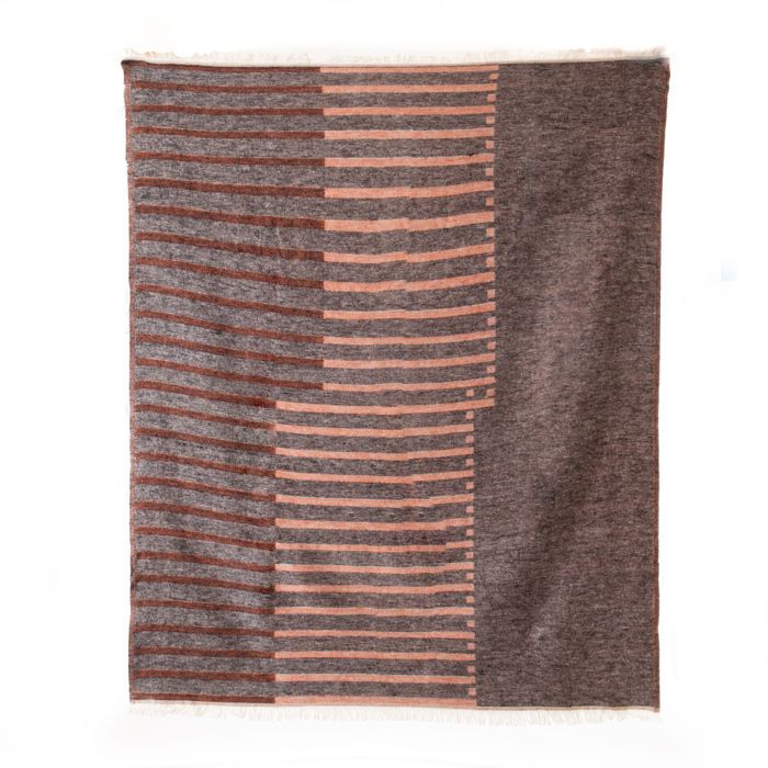 Carta da parati Maxence Plaid 130x170 cm Terracotta - Amadeus