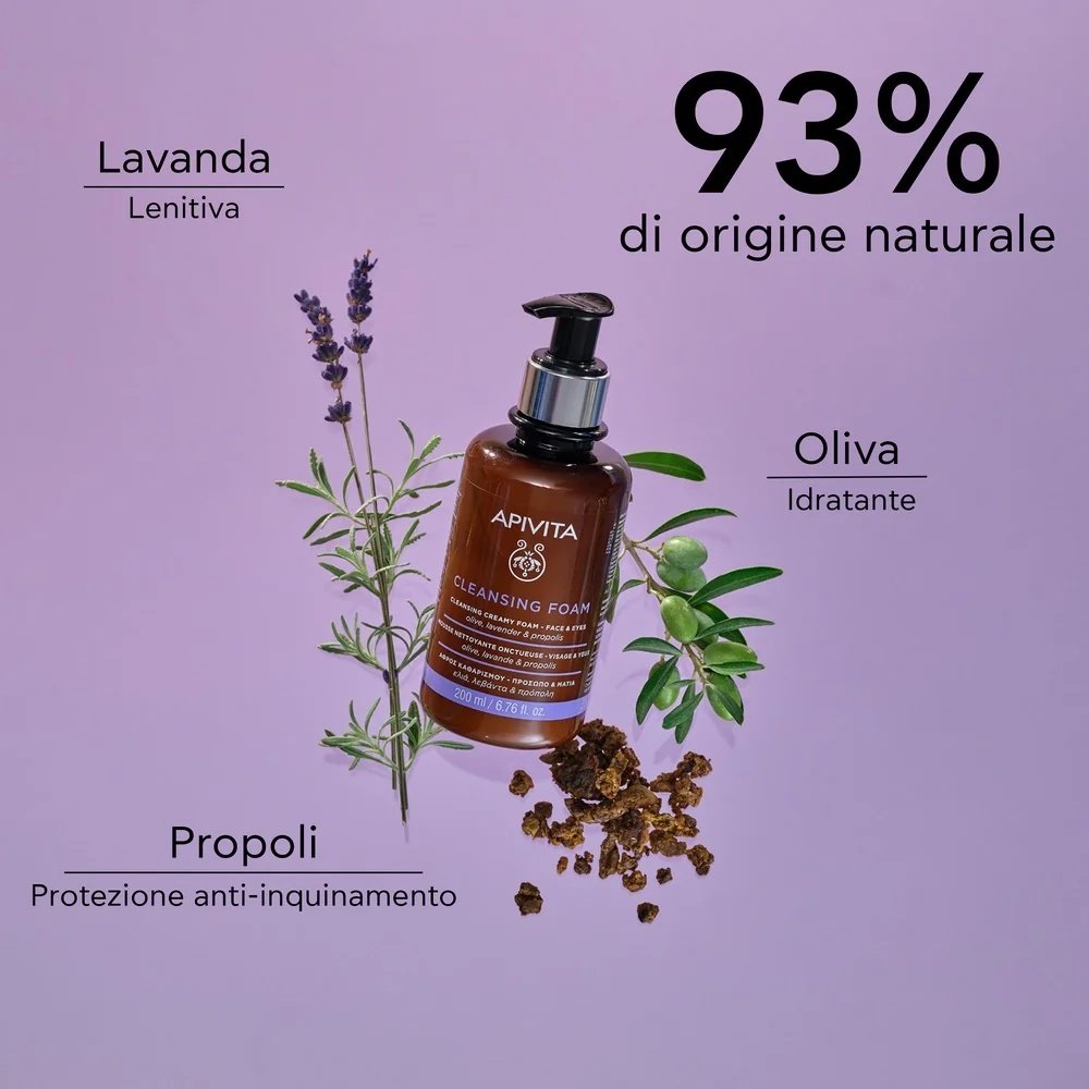 APIVITA Apivita Reinigingsschuim voor gezicht en ogen 200 ml / 20 romige reinigingsschuimen