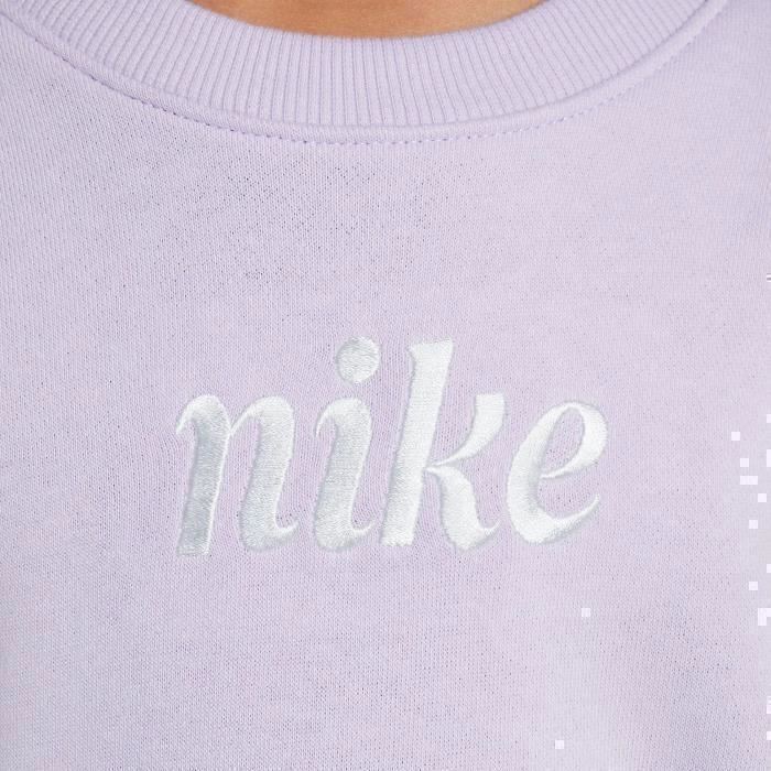 Chándal Nike Essentials de cuello redondo para niña, morado, 36M606-P6I