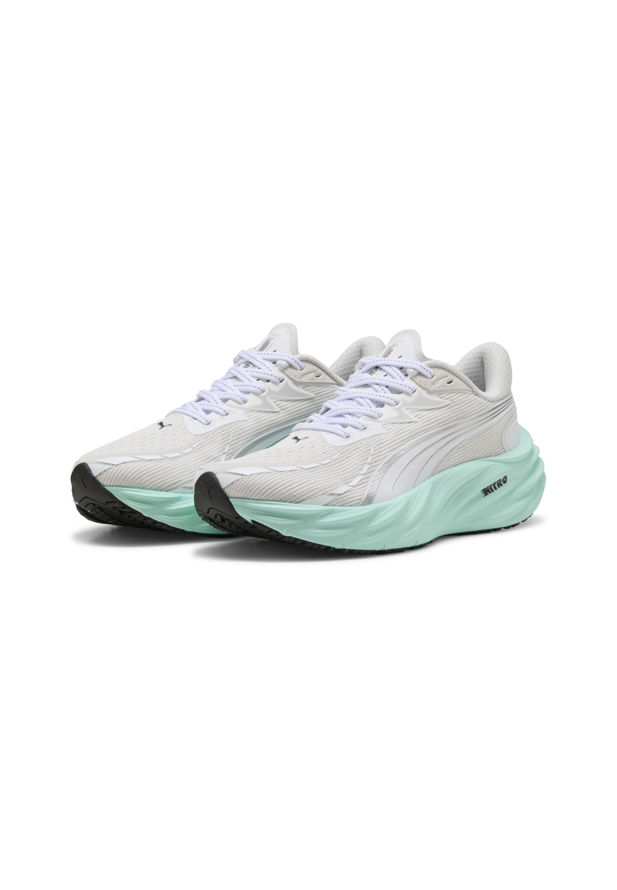Puma VELOCITY NITRO - Wandelschoenen - wit/mint melt