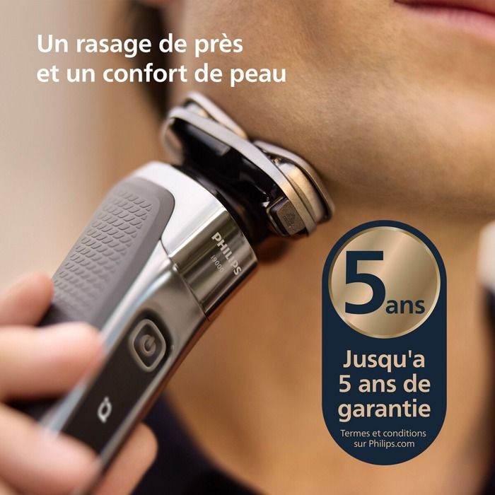 Rasoir électrique Philips X9002/10 Rasoir electrique 100 % etanche Serie i9000 avec SkinIQ
