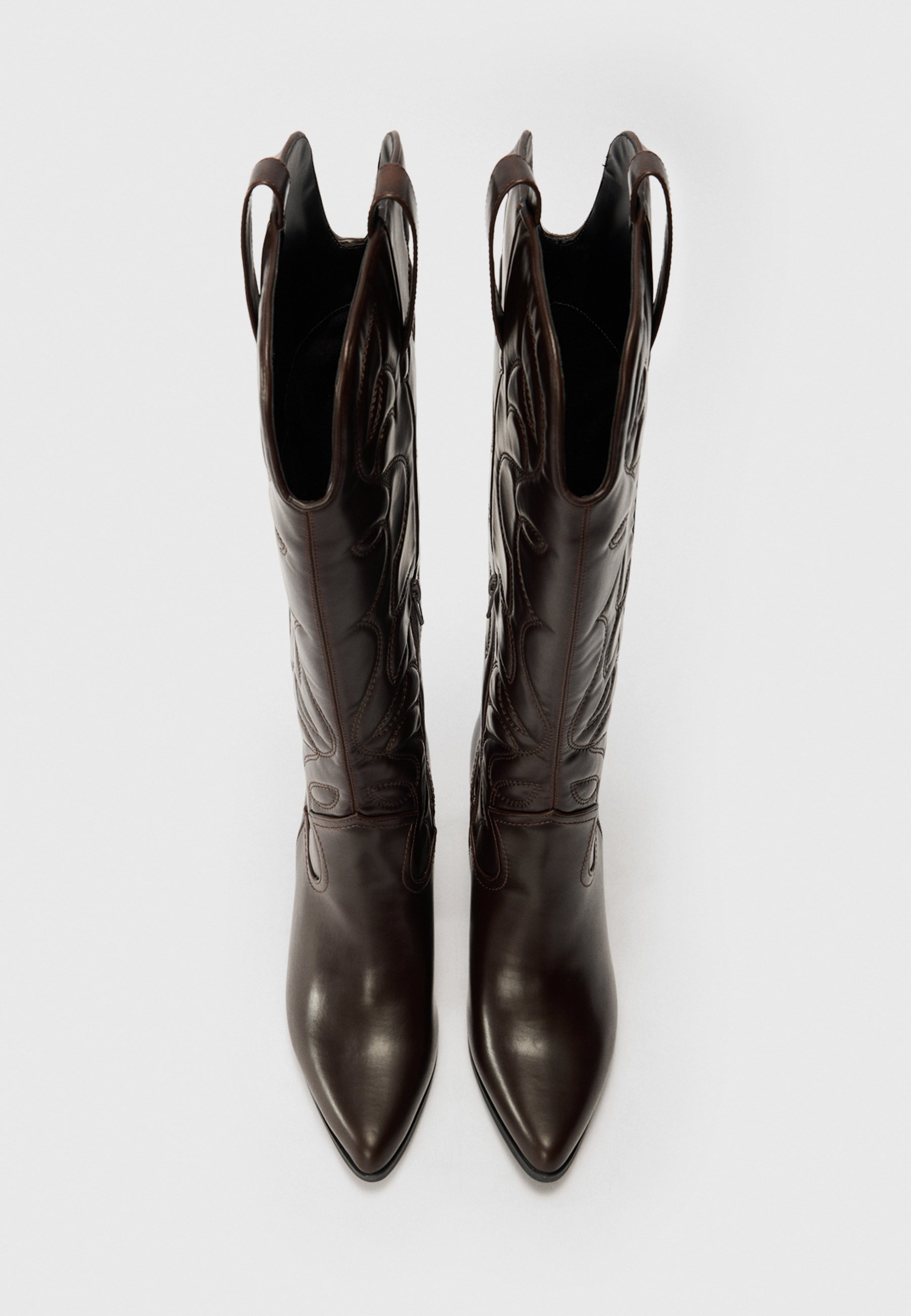 Even&Odd Wide Fit cowboy-/motorlaarzen - donker bordeauxrood
