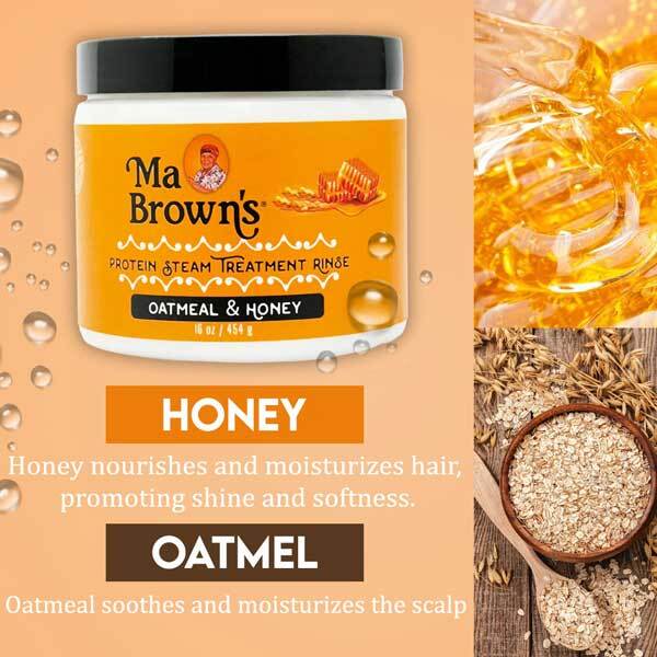 Trattamento proteico all'avena e miele Ma Browns con vapore