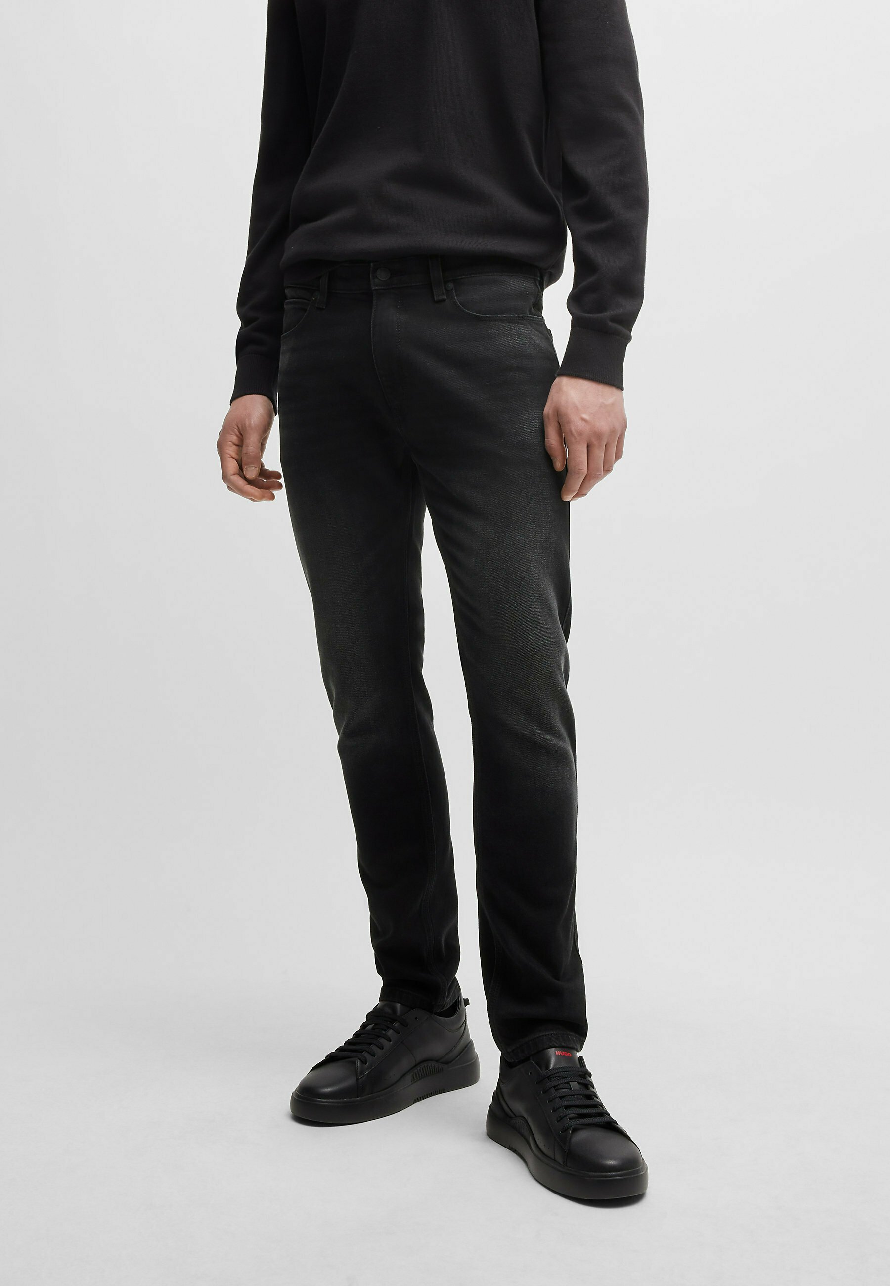 Jean HUGO coupe slim - noir cinq