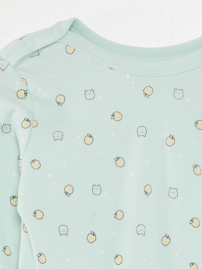 Conjunto de pijama de 2 piezas (camiseta + pantalón) - VERDE