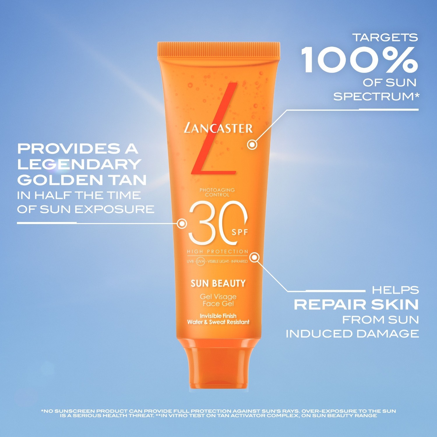 Lancaster gel za lice s kremom za sunčanje SPF 30 - 50 ml