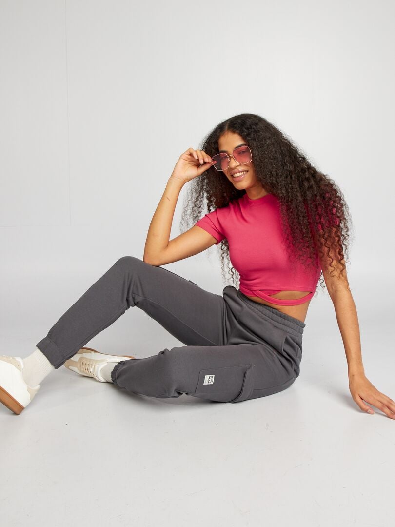 Camiseta cropped - ROSA