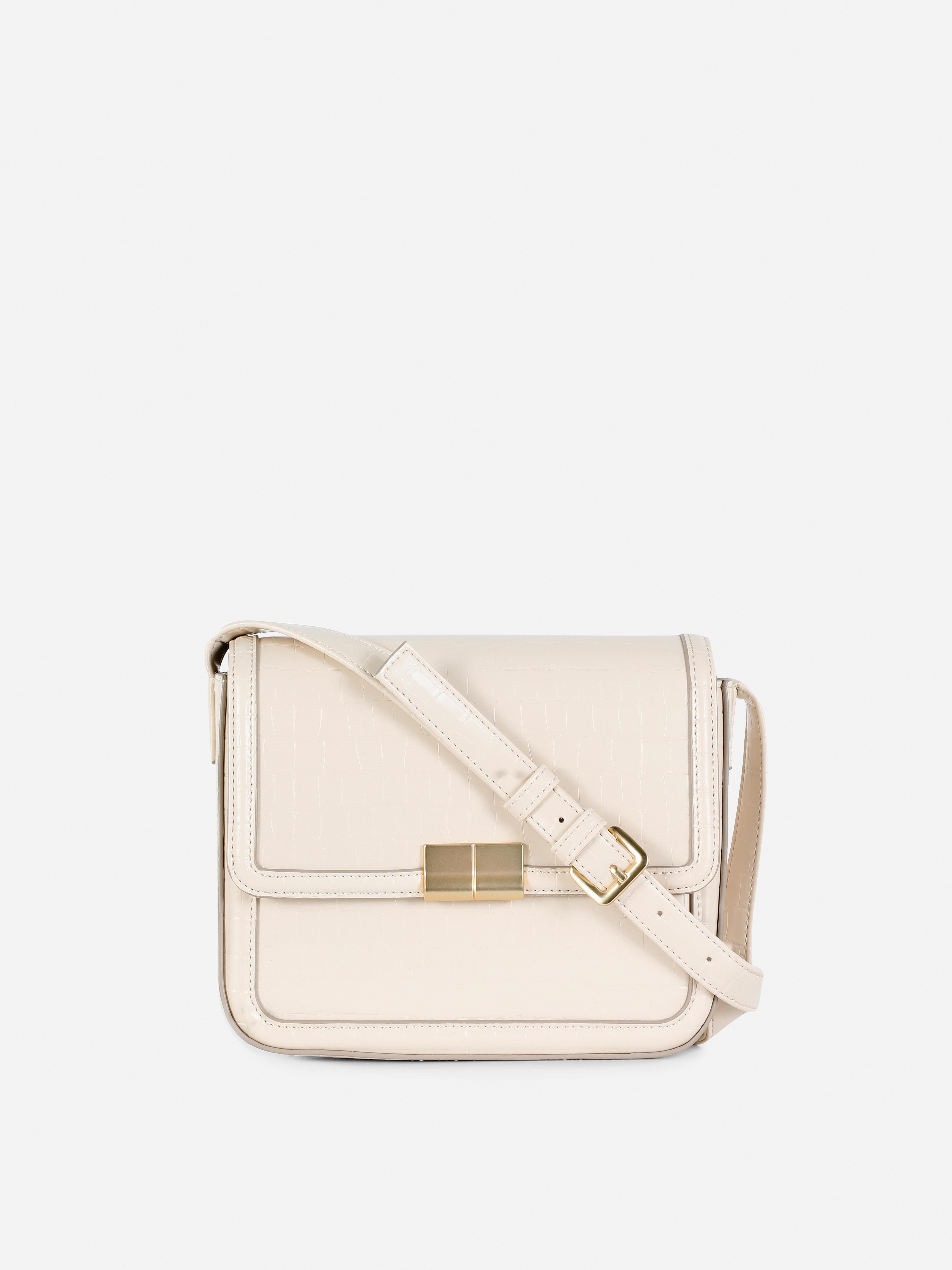 Schultertasche aus Kunstkrokodilleder Stilvolle Outfits verlangen nach ebenso stilvollen Accessoires, wie dieser Schultertasche aus Kunstkrokodilleder mit praktischem Verschluss!