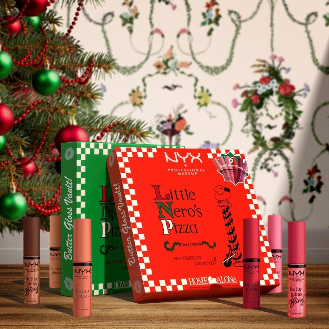 NYX Professional Makeup Holiday Collection Home Alone Pizza Vault Butter Gloss set za šminku - 1 komad
