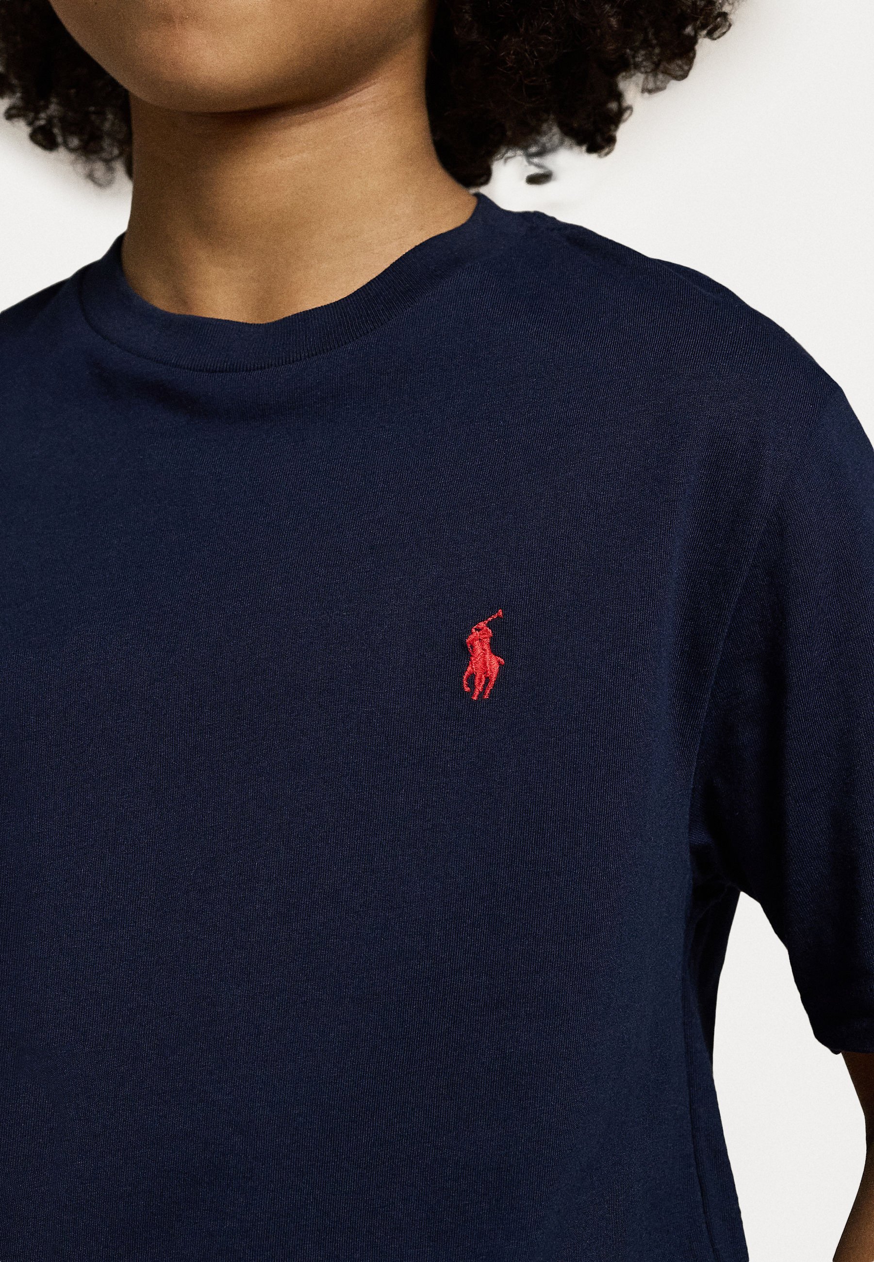 T-shirt girocollo in jersey di cotone Polo Ralph Lauren - T-shirt basic - blu navy
