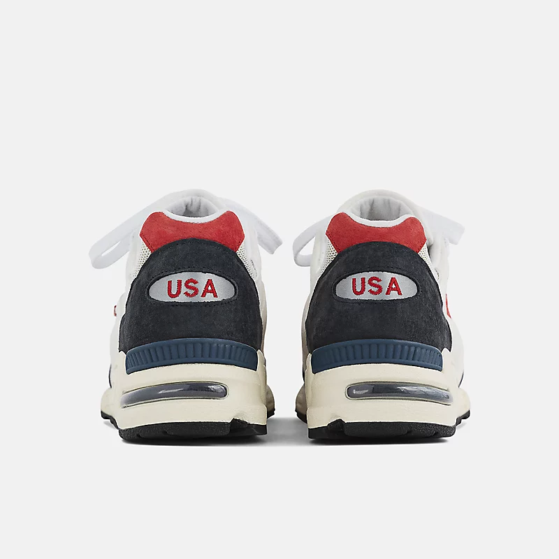 Herrenschuhe 990v2, hergestellt in den USA – NB Navy mit Meersalz