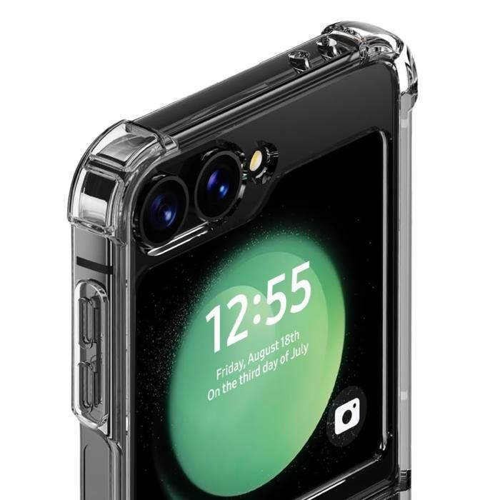 Case for Samsung Galaxy Z FLIP 6 - Phonillico® - Shockproof - Soft Silicone - Transparent - Slim