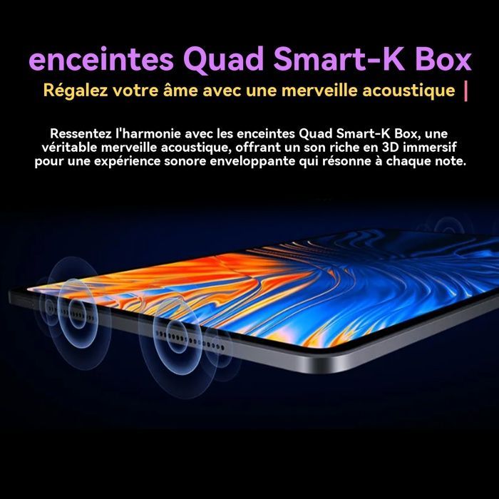 Tablette 10 Pouces Android 14 Tablette, 12 Go RAM 512 Go ROM, Caméra 16MP + 32MP, 5G LTE, 10000mAh Batterie, Bleu