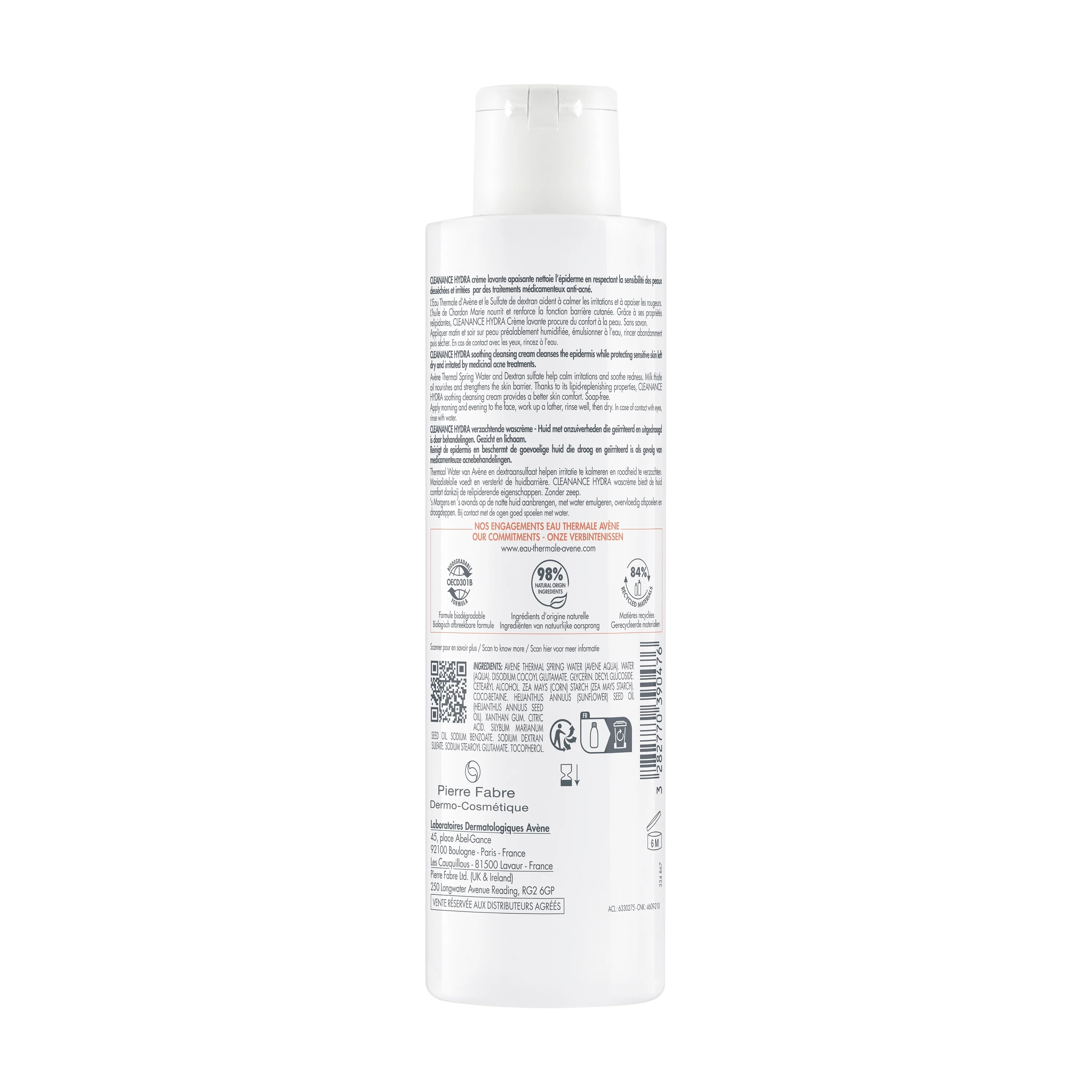 Cleanance Cleanance HYDRA Crema Detergente Lenitiva - Crema detergente viso