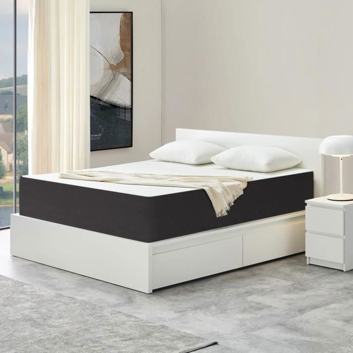 Colchón de lujo - 140x190 cm - Espuma viscoelástica - 26 cm de grosor - Firmeza media