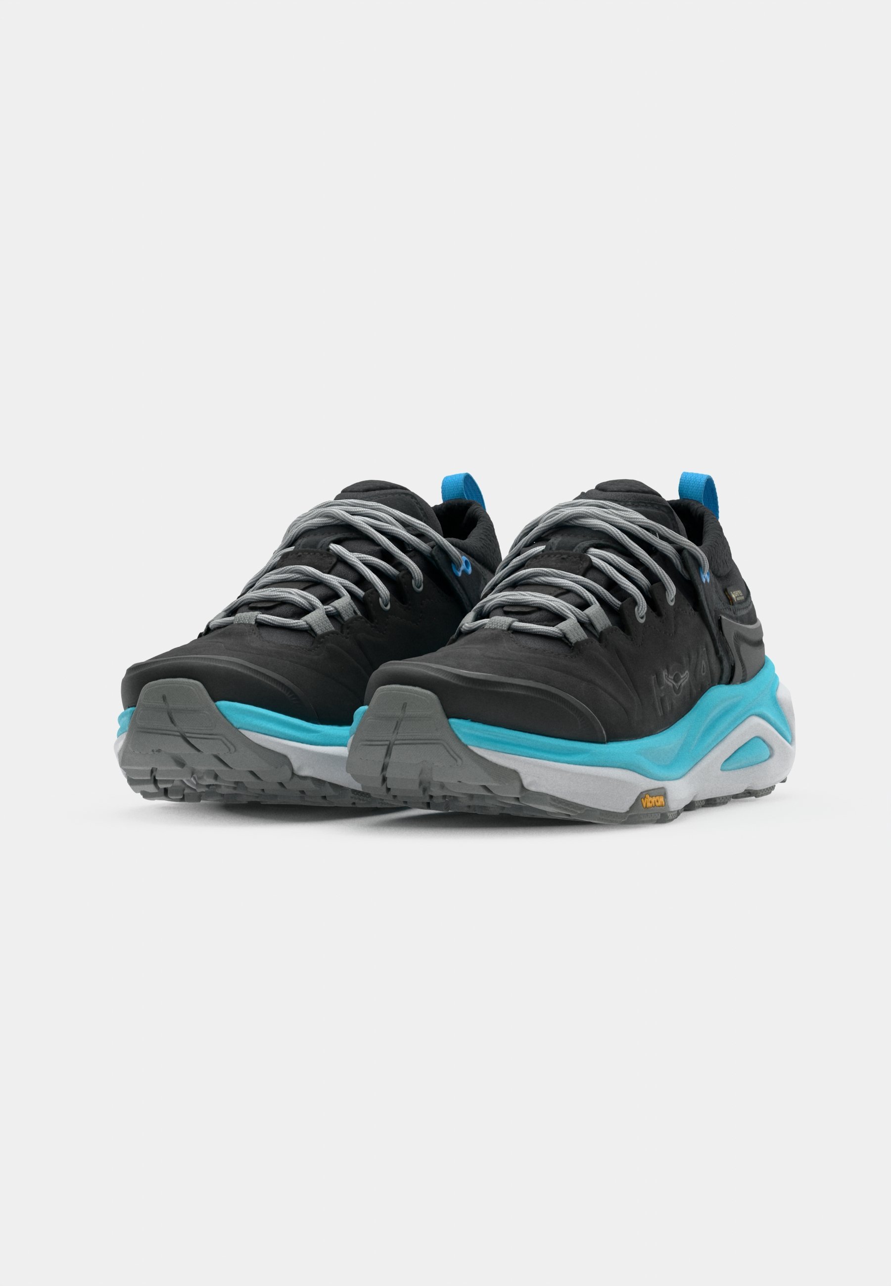 HOKA KAHA 3 LOW GTX - Wanderschuhe - Schwarz/Hellblau