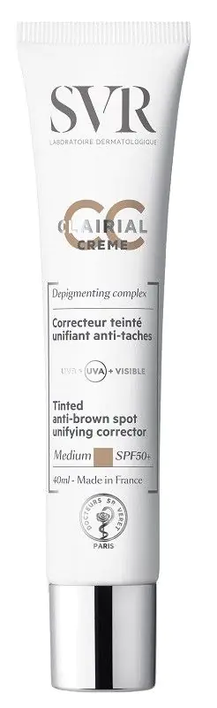 SVR Clairial Krem CC wyrównujący koloryt skóry SPF50+ Medium