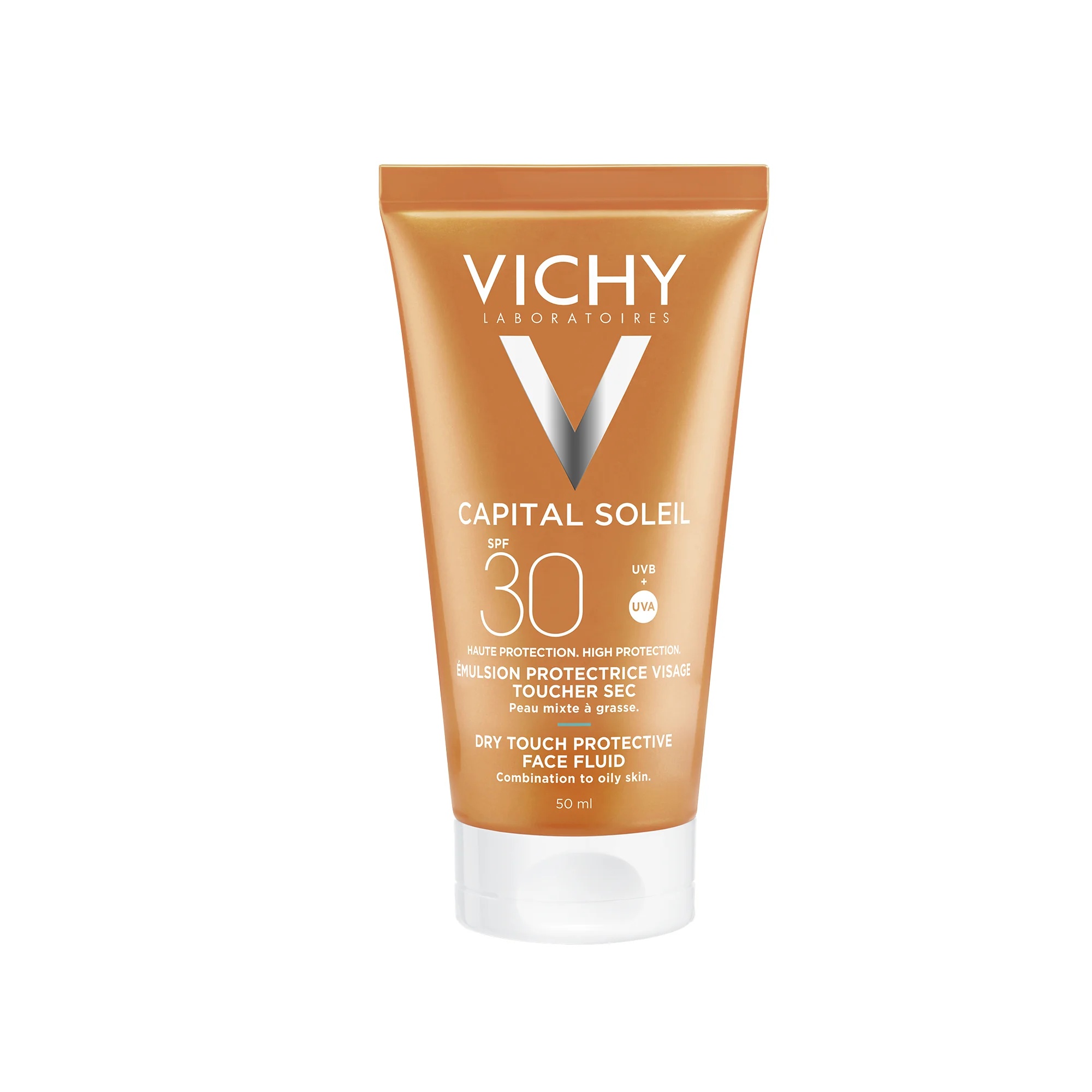VICHY Vichy Ideal Soleil Visage Toucher Sec SPF 30 50 ml Crème solaire contre la brillance