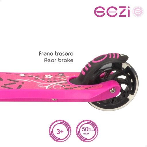  Trottinette électrique Eezi à deux roues avec lumières
