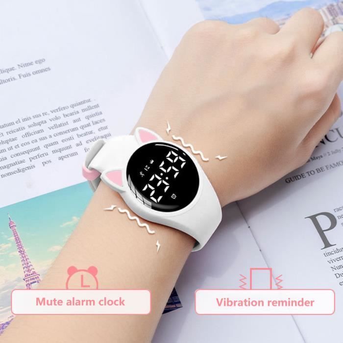 Reloj deportivo digital infantil FAFEICY resistente al agua - Rosa - Alarma, cronómetro, monitor de actividad física