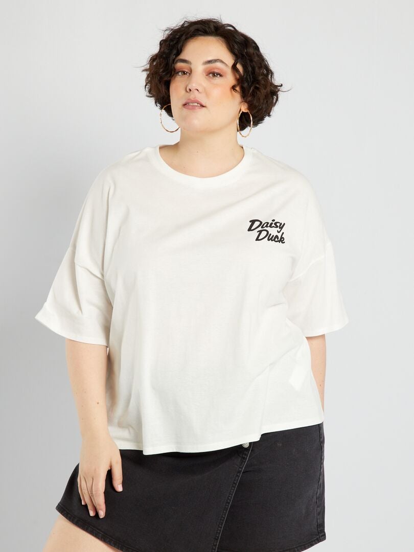 Camiseta 'Paperina' Jersey - BRANCA