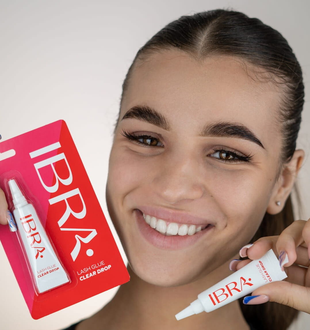 Lipici pentru gene Ibra Makeup, picături transparente