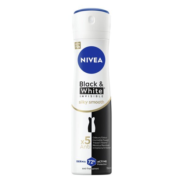 NIVEA Black & White Invisible Silky Smooth antiperspirant sprej 150ml