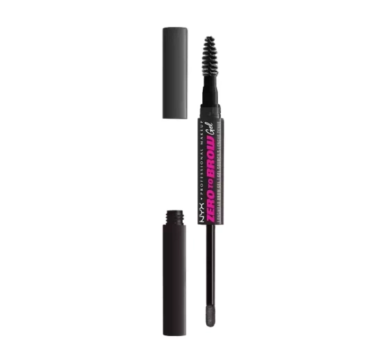 NYX Professional Makeup Zero To Brow długotrwały żel do brwi 08 Black 2 ml
