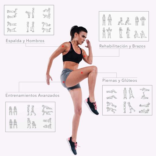  Paket od 4 Newpower elastične trake za fitnes od prirodnog lateksa