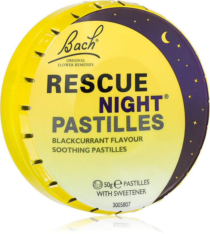 Bach® Bloesemremedies RESCUE® Nachtvoedingssupplement zuigtabletten voor een gevoel van comfort.