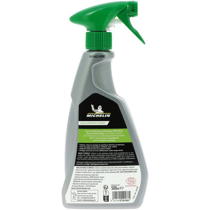 MICHELIN Nettoyant plastique 500 ml