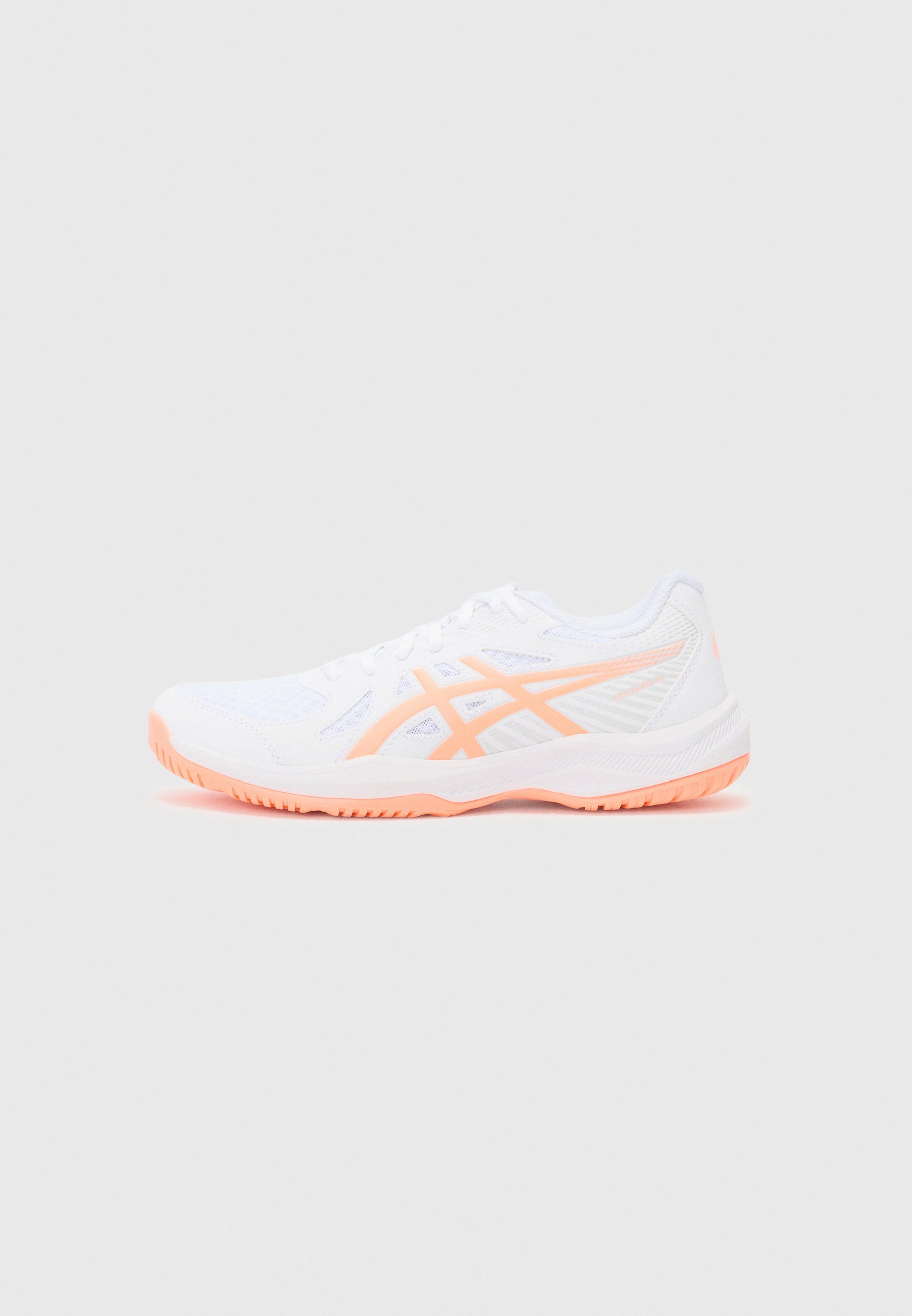 ASICS UPCOURT 6 - Scarpe da pallavolo - bianco/corallo acceso